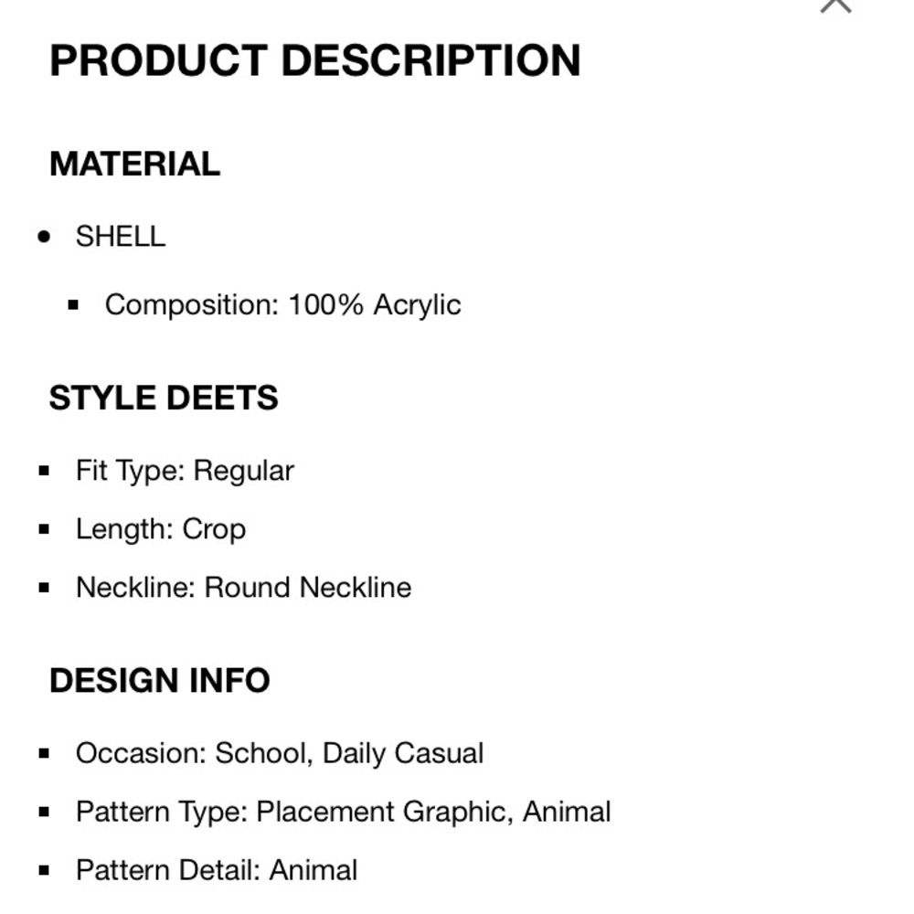 Cider small ivory goose pattern crew neck knit sweater. - Picture 8 of 13